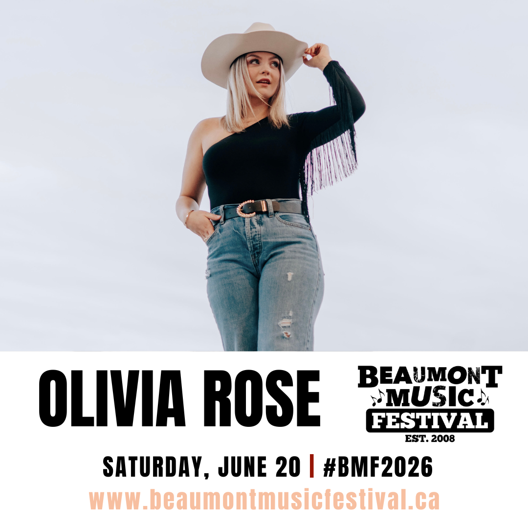 Olivia Rose BMF2026 Saturday June 20 Edmonton Beaumont Alberta Canadian band RadioActive 2025 Beaumont Music Festival